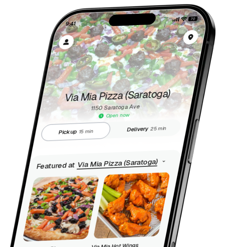 Via Mia Pizza (Saratoga) app preview