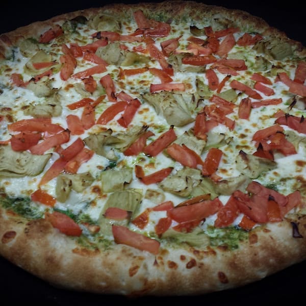 Via Mia Artichokes Pizza.