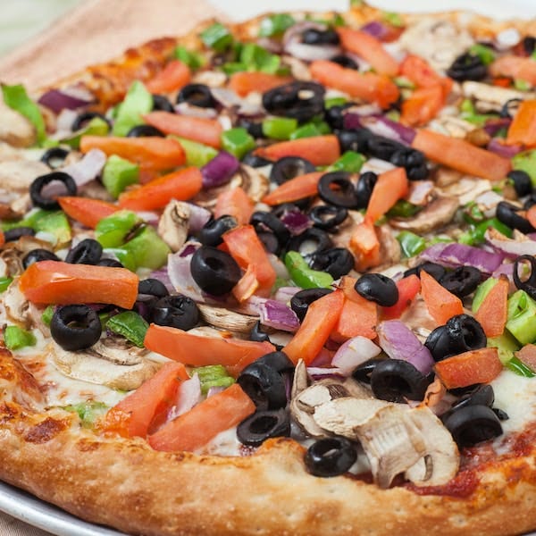 Vegetarian Pizza - Gluten Free.