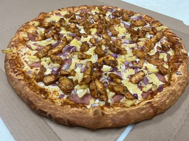 BBQ Hawaiian Pizza.